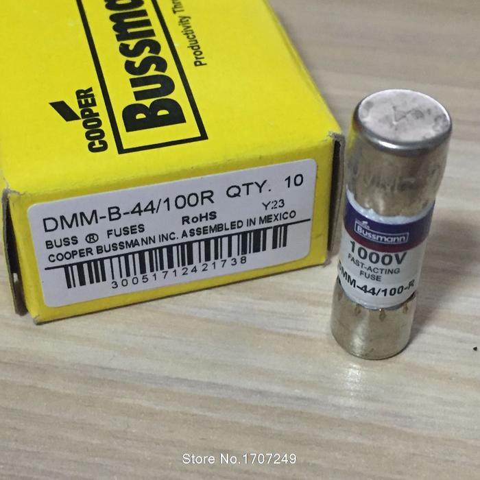 4Pcs Buss Fuse Dmm-44/100 For Multimeter F115C/F116C/F117C/F87V/F175/F177/F179/F287/F289 10*35Mm