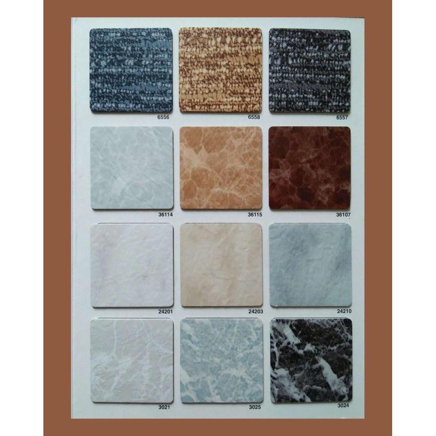 lantai vinyl tile maxwell vinyl flooring motif marmer dan warna solid tebal 1.5 mm Cocok untuk