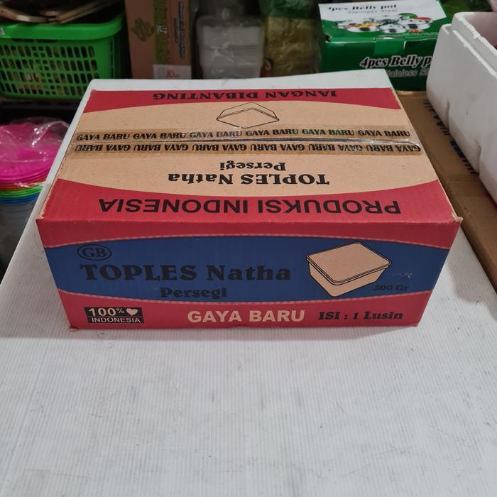 TOPLES NATHA KOTAK PERSEGI DESSERT BOX PER LUSIN