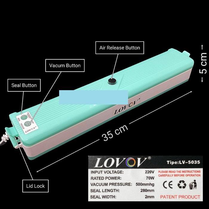 SINTE FOOD Vacum Sealer Mesin Kemasan Plastik Makanan Penyedot Udara