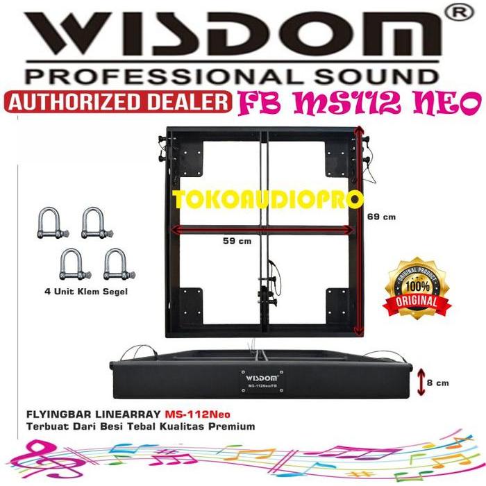 Flybar Wisdom Ms112Neo Besi Gantungan Speaker Aray Wisdom Ms-112 Neo Fly Bar Line Array Co