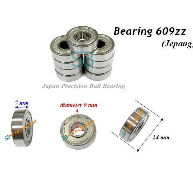 Bearing 609Z Ezo Jepang Ball Bearing 609Zz Bearing Industri 609Z Japan Ezo Bearing