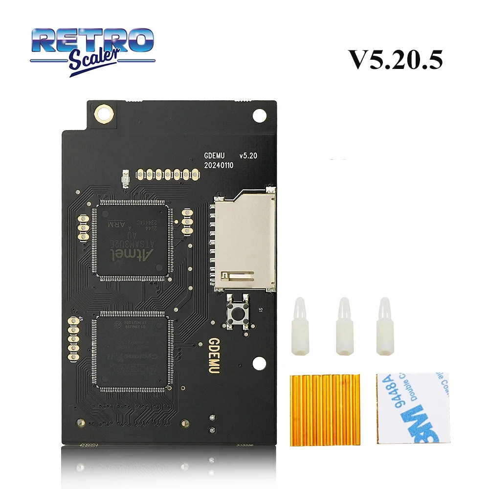 Baru RetroScaler GDEMU 5.20.5 Optical Drive Simulation Board SD Extension for Dreamcast DC VA1 Game 