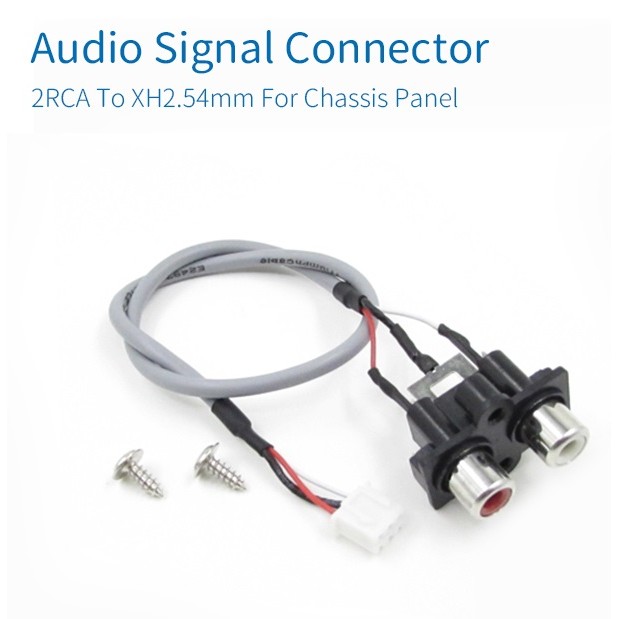 Audio Signal Cable 2 Rca To Xh2.54Mm-3Pin Audio Input Socket 30Cm Length Extended Sound Signal