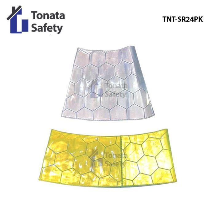 v Scotlight Reflector Traffic Cone Tonata 2.4 Kg 75 Cm - Putih Kuning / Scotlight Reflector Traffic