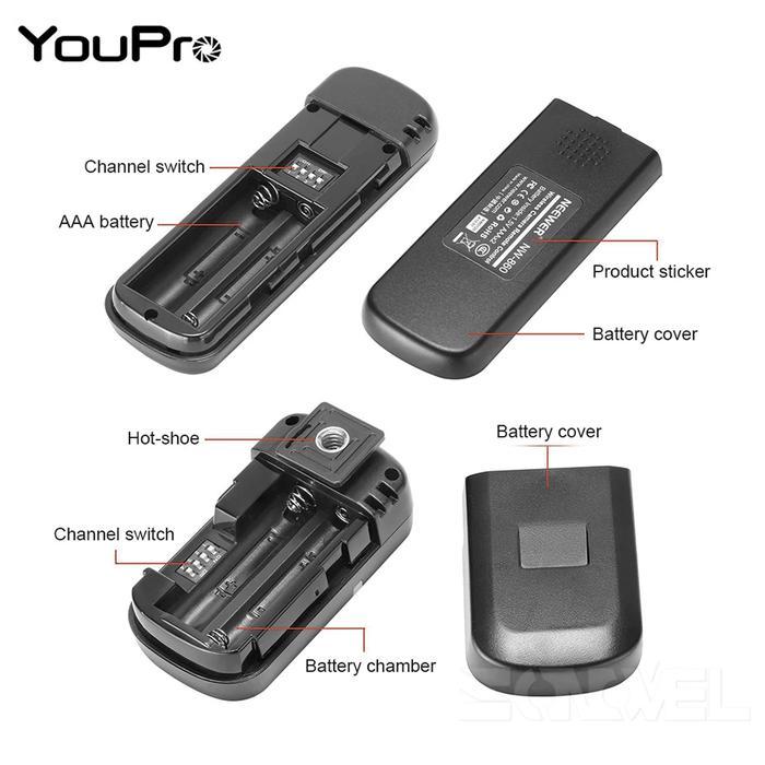 Youpro Remote Wireless YP860II - Photobox Selfie - for replase Fujifilm RR90 - Remote Kamera Fuji