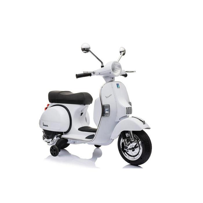 Mainan Anak Motor Aki VESPA PX150 - YUKITA 002 - Putih