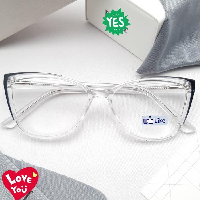 Frame Kacamata Wanita Cat Eye AE752CLR Bening Minus