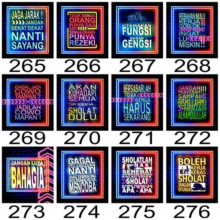 "New" Dekorasi dinding poster kayu hiasan dinding kamar aesthetik estetik sekotengs poster neon