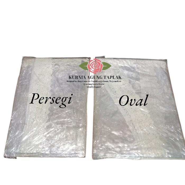 Promo Taplak Meja Makan Plastik Bening Oval Persegi Dan Bulat/ Taplak Meja Makan Plastik Bening 4