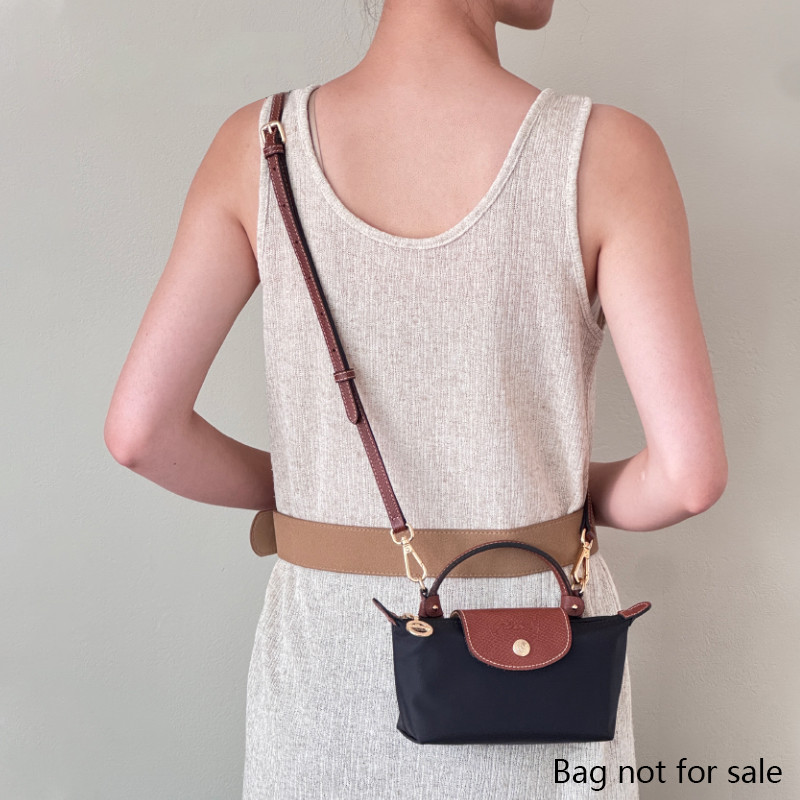 Shoulder Strap For Longchamp Mini Pouch Handbag Slung Bag Shoulder Strap Bag Belt Without Punching