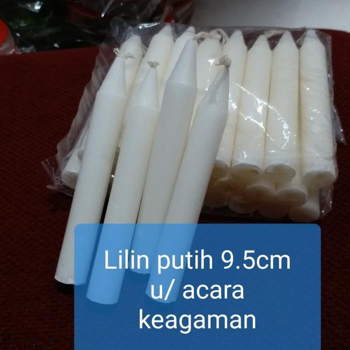Lilin malam natal putih