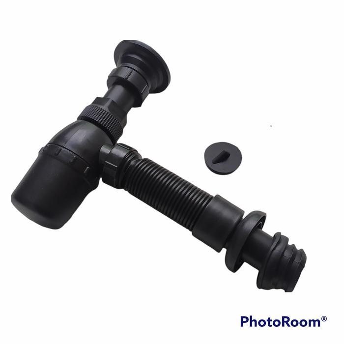 Afur Wastafel Black/Sifon Pvc Wastafel Black/Afur Pembuangan Wastafel