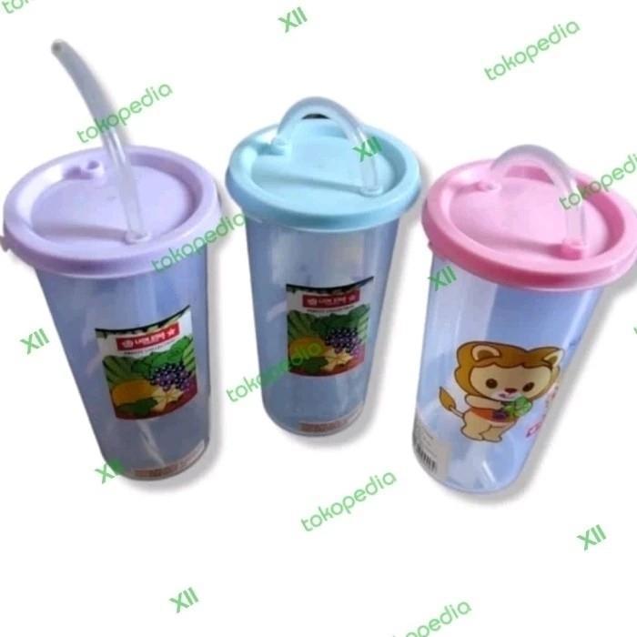 Lion Star Gl~14 Kids Water Drink Bottle 280 Ml Botol Gelas Plastik Minum Anak Dengan Tutup Dan