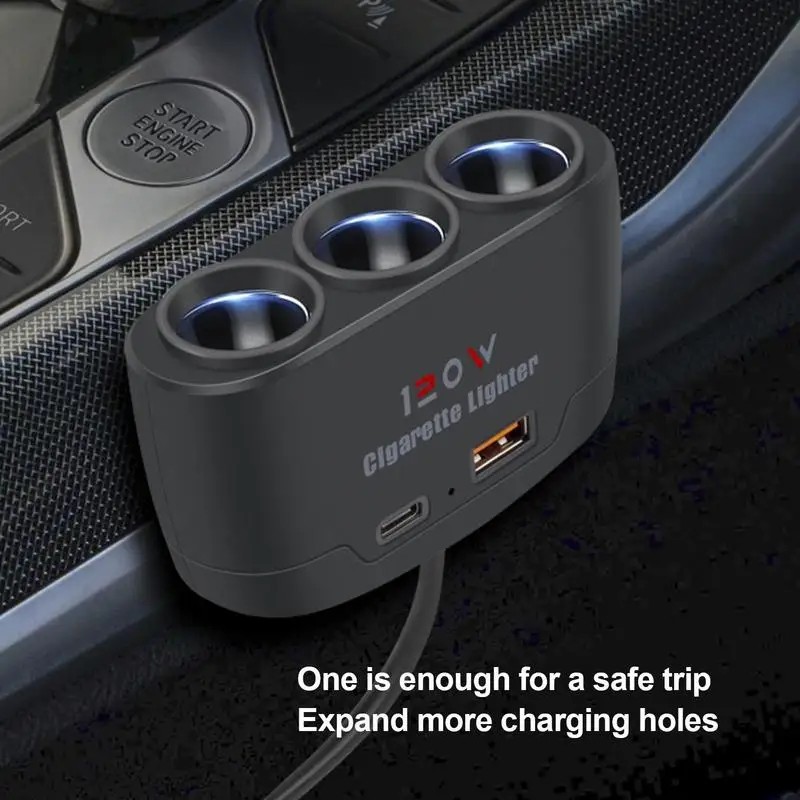 Cigarettes Lighter Plug Splitter Adapter Cigarette Lighter Adapter Car Cigarette Lighter Socket Spli