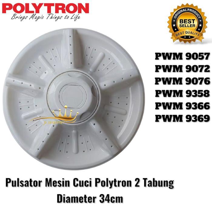 Pulsator POLYTRON 9 KG PWM 9057 9072 9076 9358 9396 Pulsator Mesin Cuci Polytron 2 Tabung