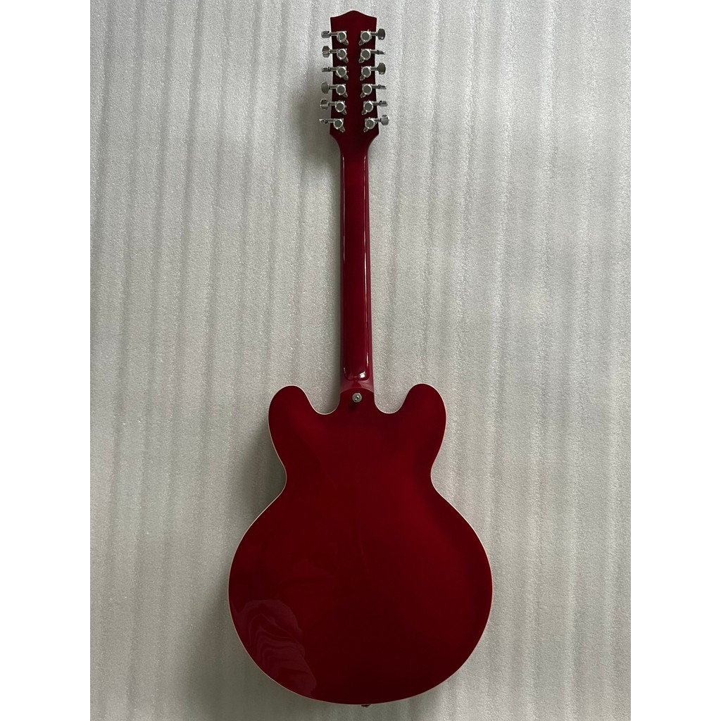 Jazz Electric Guitar 12-String Wine Red
