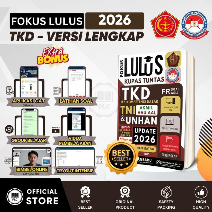 PLC Buku TNI 2026 Spesial TKD Lengkap Materi Terupdate TWK TIU TKP Buku TNI POLRI Original dari