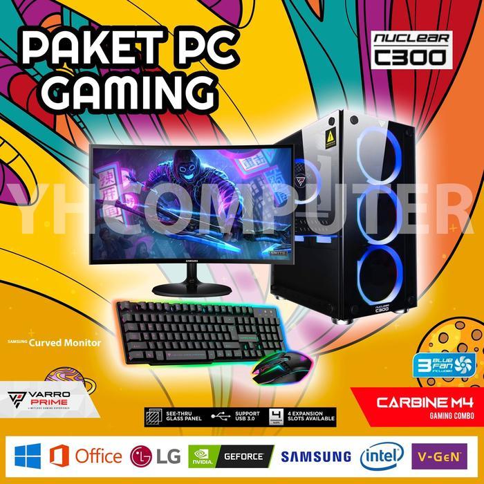 PC GAMING I5 VGA 4GB DDR5 RAM 16GB DDR5 SSD 128GB - PC GAMING FULLSET - KOMPUTER FULLSET