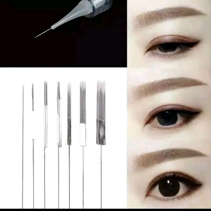 Jarum+Tutup Tip Sulam Alis Eyeliner Sulam Bibir Jarum Sulam Alis Mesin Sulam