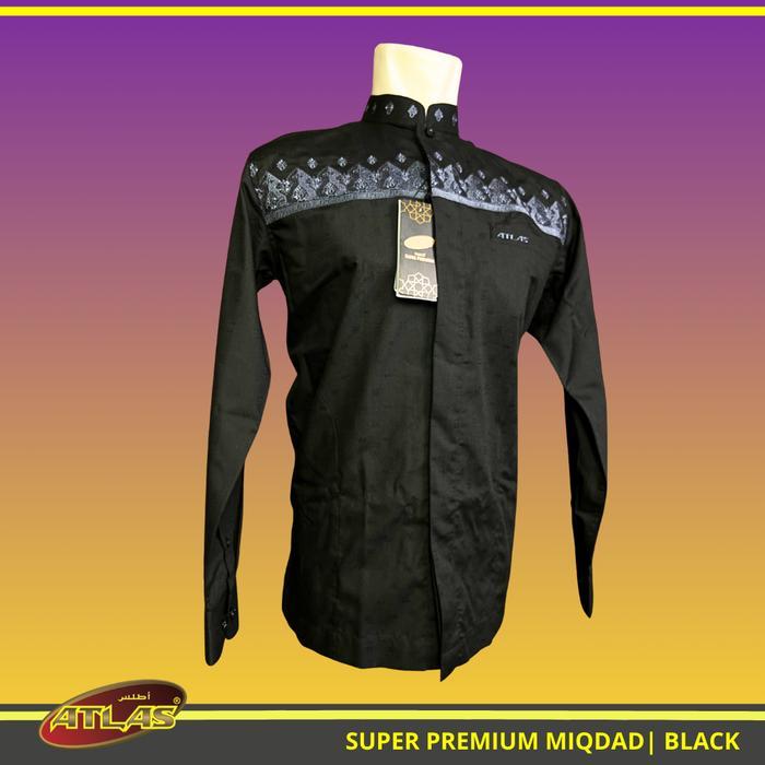 Baju Koko / Baju Muslim ATLAS Super Premium MIQDAD Bordir Lengan Panjang Stylish, Eksklusif dan