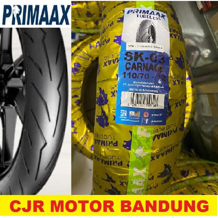 Promo Ban Primaax Sk 03 Ring 12 100/70 110/70 120/70 Ban Primax Sk03 Tubeless Motor Vespa Matic