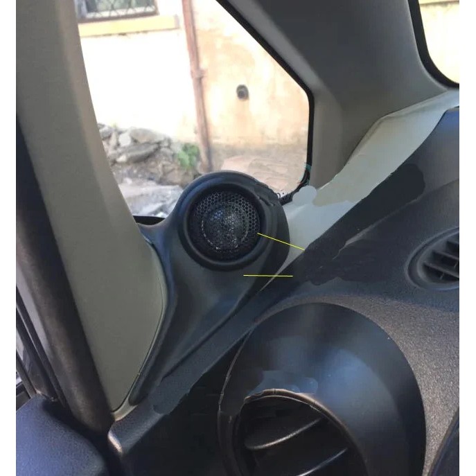 Car Tweeter Refitting Speaker Boxes Mounts Dashboard Audio Cover For Honda Fit Jazz III 2008 2009