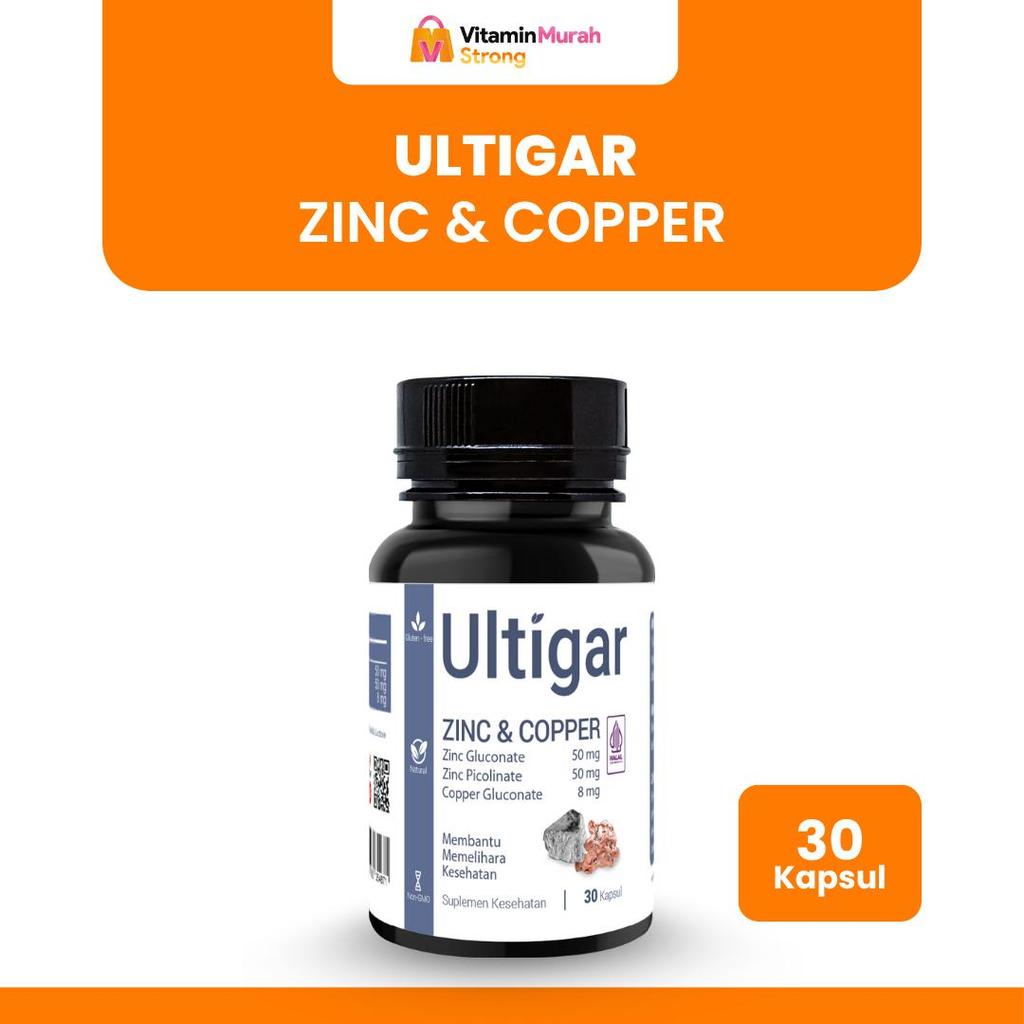 ULTIGAR ZINC & COPPER ISI 30 & 100 KAPSUL - SUPLEMEN KESEHATAN