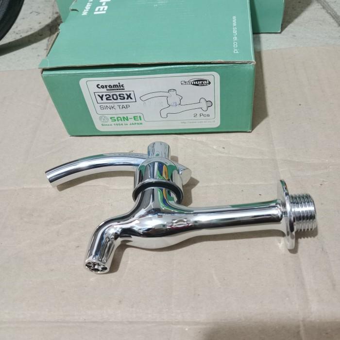keran tembok san-ei/kran tembok ceramic san-ei