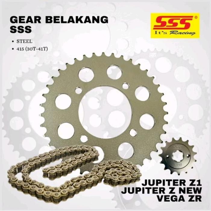 gir set sss 415 rantai gold jupiter Z1 /vega ZR/ jupiter Robot/Vega Force/vega RR dll