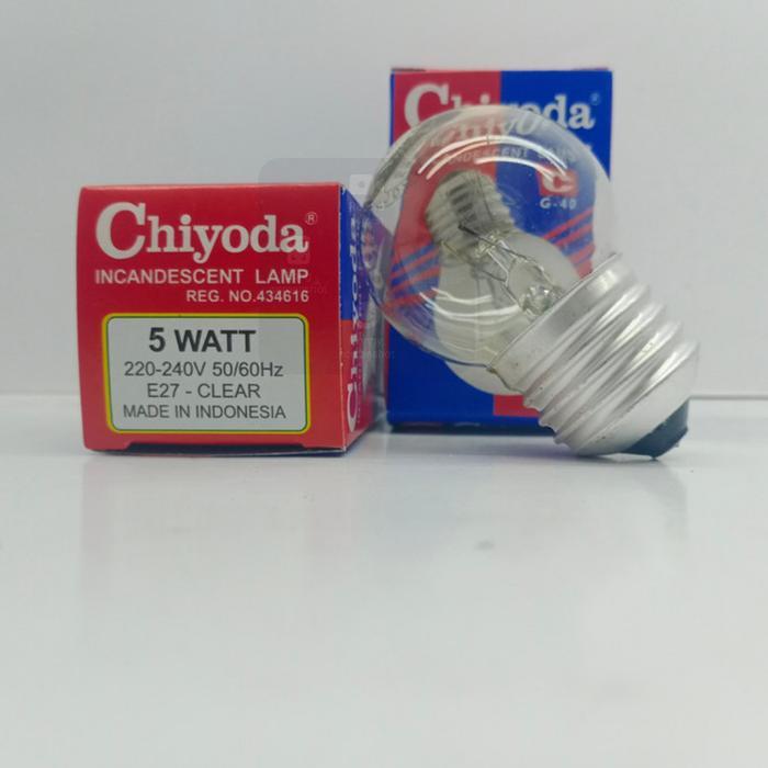 "New" Lampu bohlam pijar chiyoda kuning 5 watt