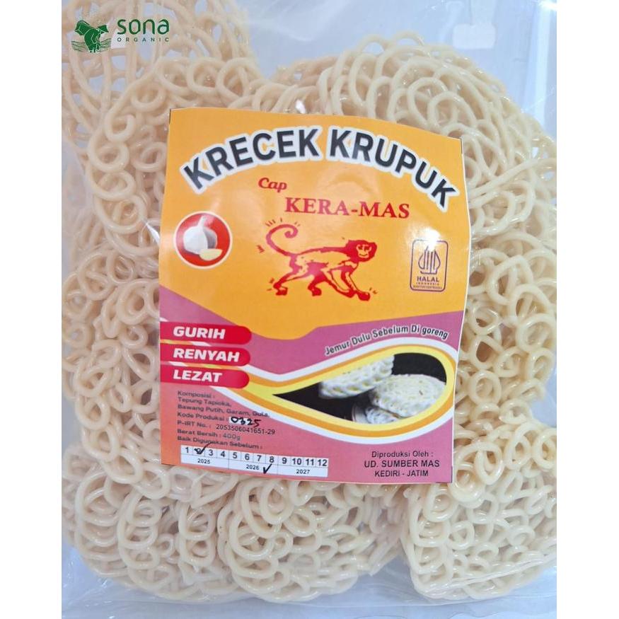 ORIGINAL Krupuk Bawang 400gr - Kera Mas READY STOCK