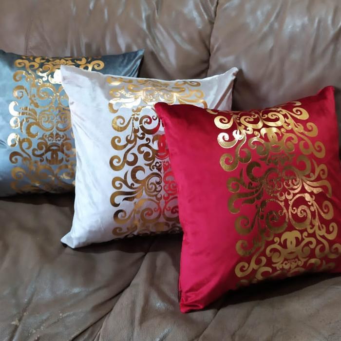 Sarung Bantal Kursi Sofa 45x45 50x50 Velvet Mewah Minimalis