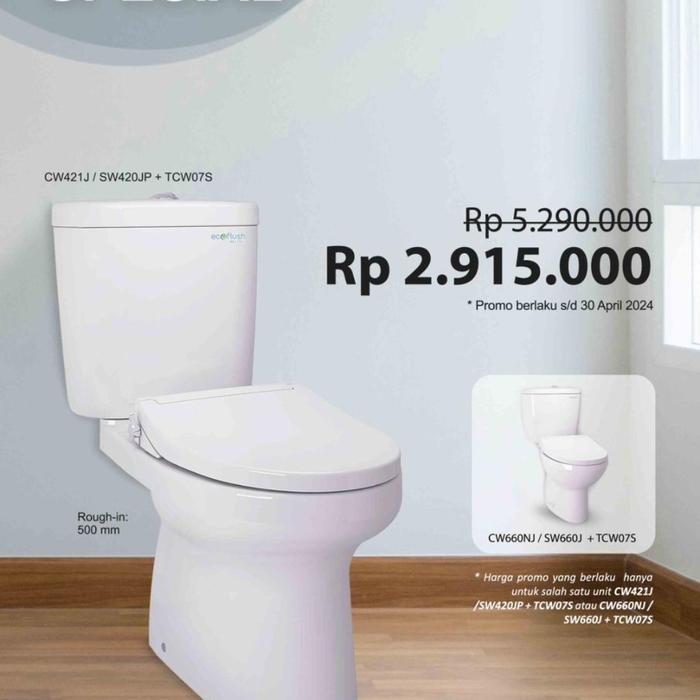 closet duduk TOTO /CLOSET DUDUK TOTO/CW421/CW421J/CW421JW/F + TCW07  (wajib baca deskrip)