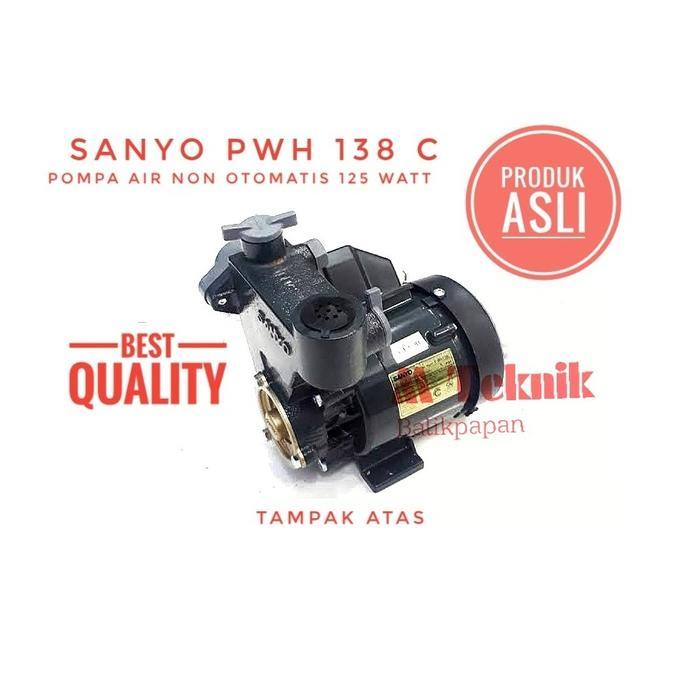 Pompa Air Sanyo Pwh 138 C Non Otomatis 125 Watt Pwh138C P-Wh138C Promo