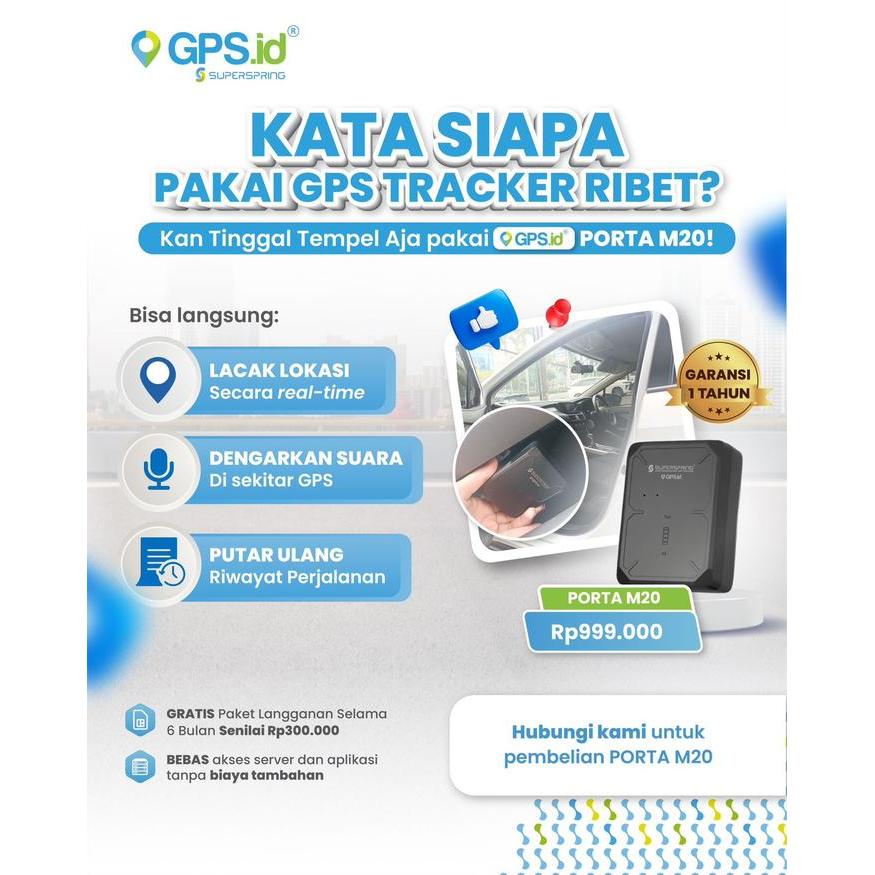 GPS TRACKER PORTABLE SUPERSPRING M20 Denpasar Bali