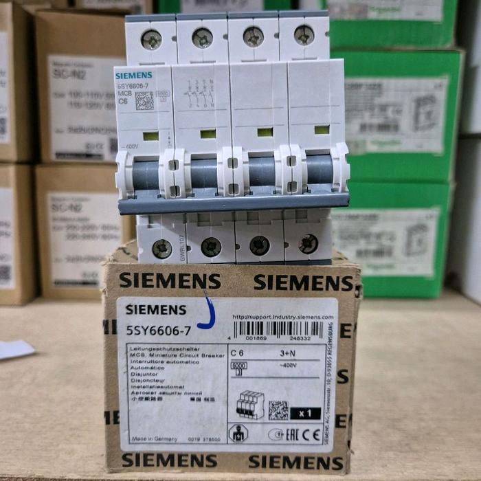 Mcb Siemens 4P 6A 3+N 5Sy6606-7 400V Original