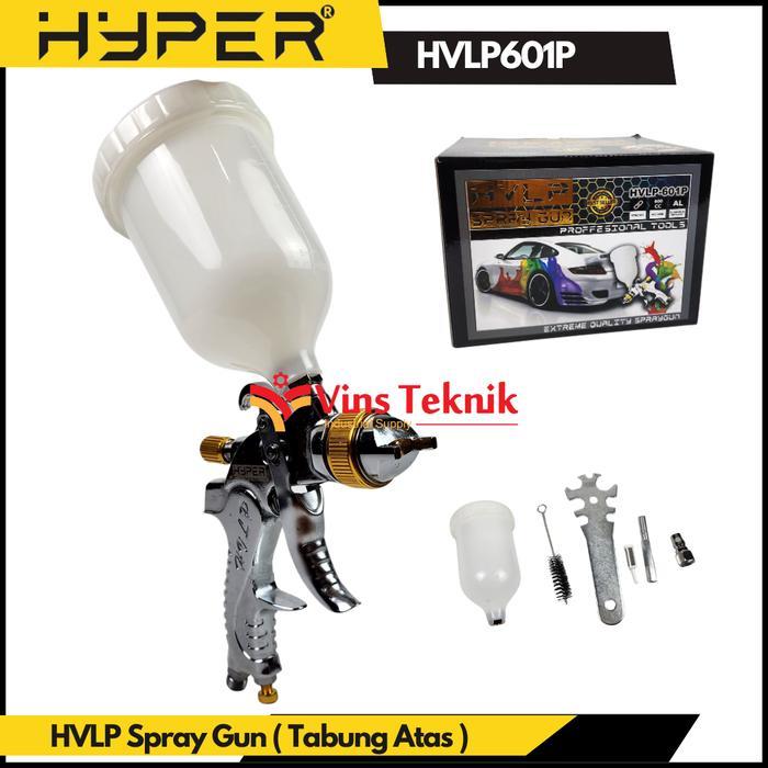 HYPER HVLP601P AIR SPRAY GUN HVLP TABUNG ATAS 600ML