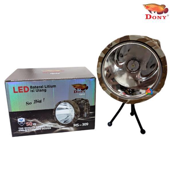 "New" Senter Kepala Dony MS-309 SO BIG (50 Watt) / Dony Senter Kepala MS309 / MS 309 (Gratis Tripod)