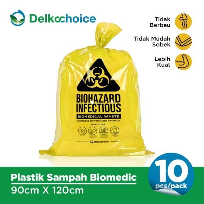Kantong Plastik Sampah Besar Bio Medic Kuning Trash Bag Medis 90X120
