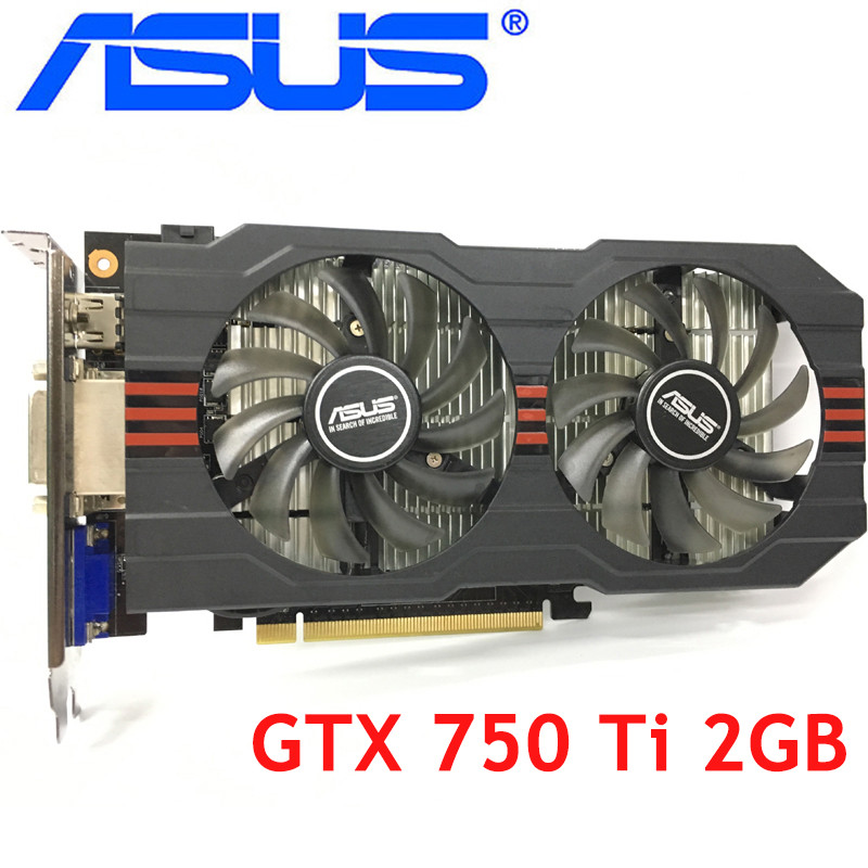 Graphics Card Original GTX 750 Ti 2GB 128Bit GDDR5 Video Cards for nVIDIA Geforce GTX 750Ti Used VGA