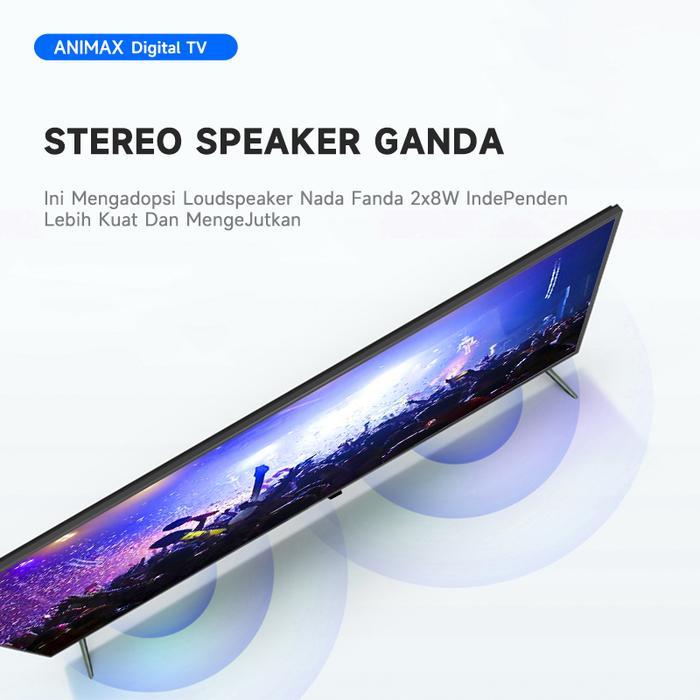 "New" ( DIGITAL 22) ANIMAX NEW TV 22 inch HD Ready TV LED Televisi TV Digital 22 Inch 1Tahun