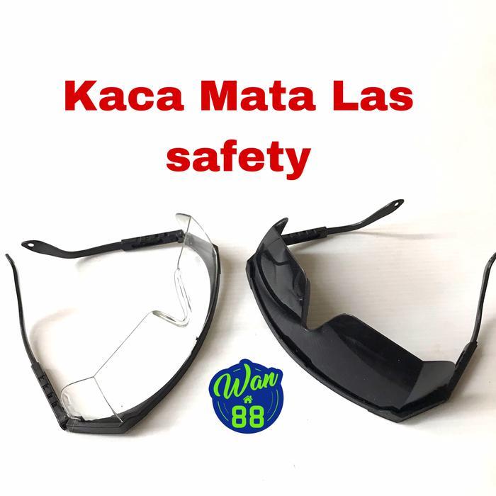 Kaca Mata Las Safety Gerinda Bening / Hitam