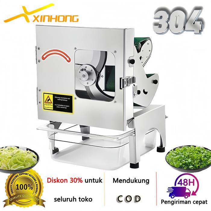 Xinhong Multifungsi Listrik Pemotong Sayuran Baja Tahan Karat Komersial Pemotong Sayuran Otomatis
