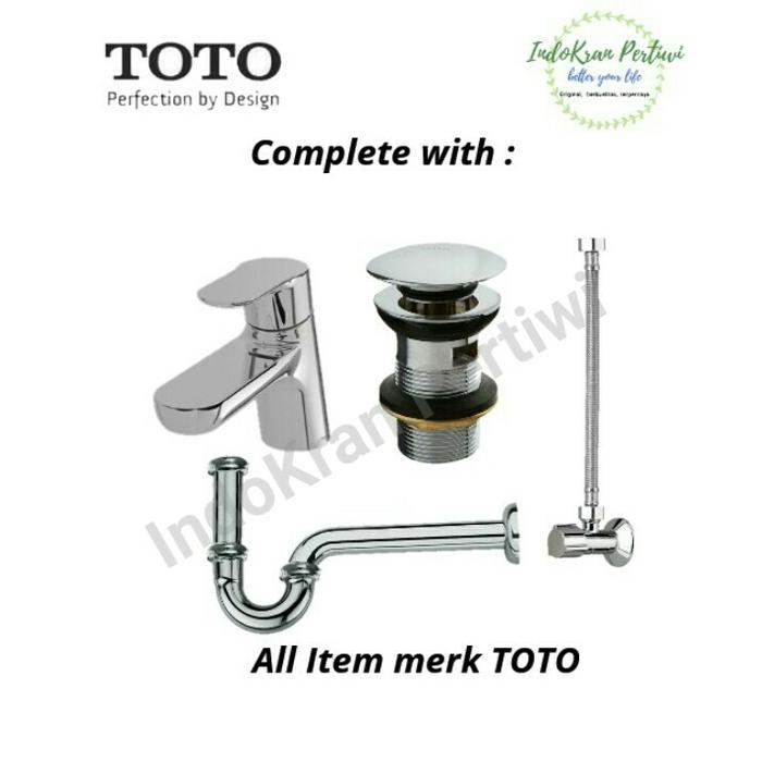 Wastafel Gantung TOTO LW644CJ (komplit / cold water) / Wastafel TOTO