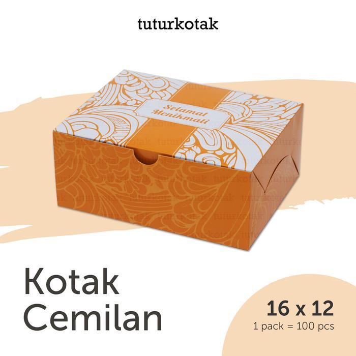 Stok Baru Dus Snack Kotak Snack Box Snack Kotak Camilan Kotak Kue Dus Kue Box Kue Box Makanan 16x12