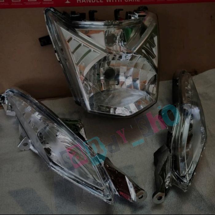 Reflektor Set Lampu Depan + Sen Depan Honda Beat Fi 2013-2016
