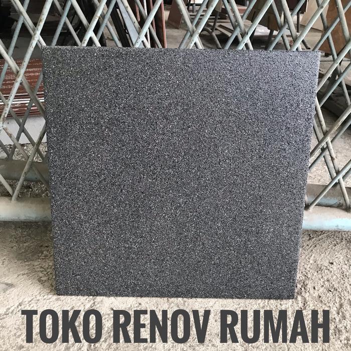 Keramik lantai 40x40 hitam motif/ keramik garasi/ keramik teras