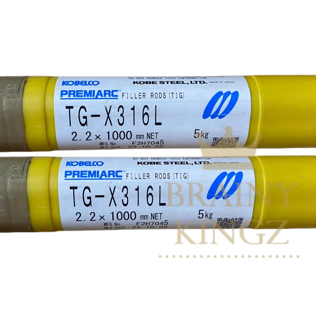 Kawat las Kobe TGX-316L 2.2mm Kobelco TGX 316L 2,2mm R316LT1-5 (5 KG)