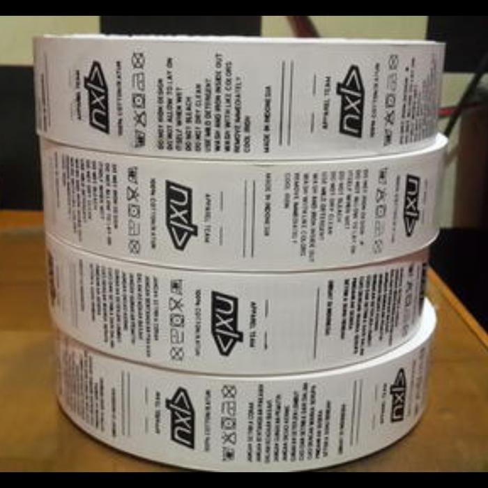 LABEL BAJU CUSTOM TAFETA